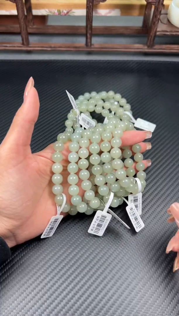 未镶嵌手串和田玉且末微色差近矿卡10多样性发货拍一发一K