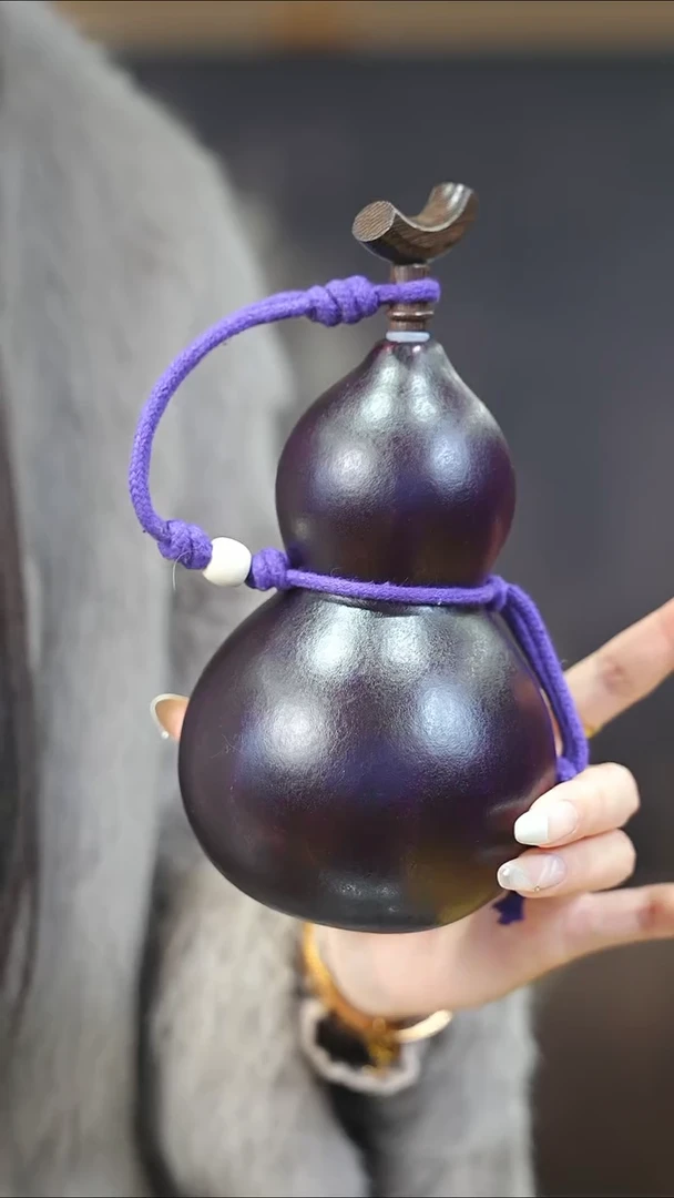 【闪购商品】XJ213大漆酒葫芦不包手串及旋转底座