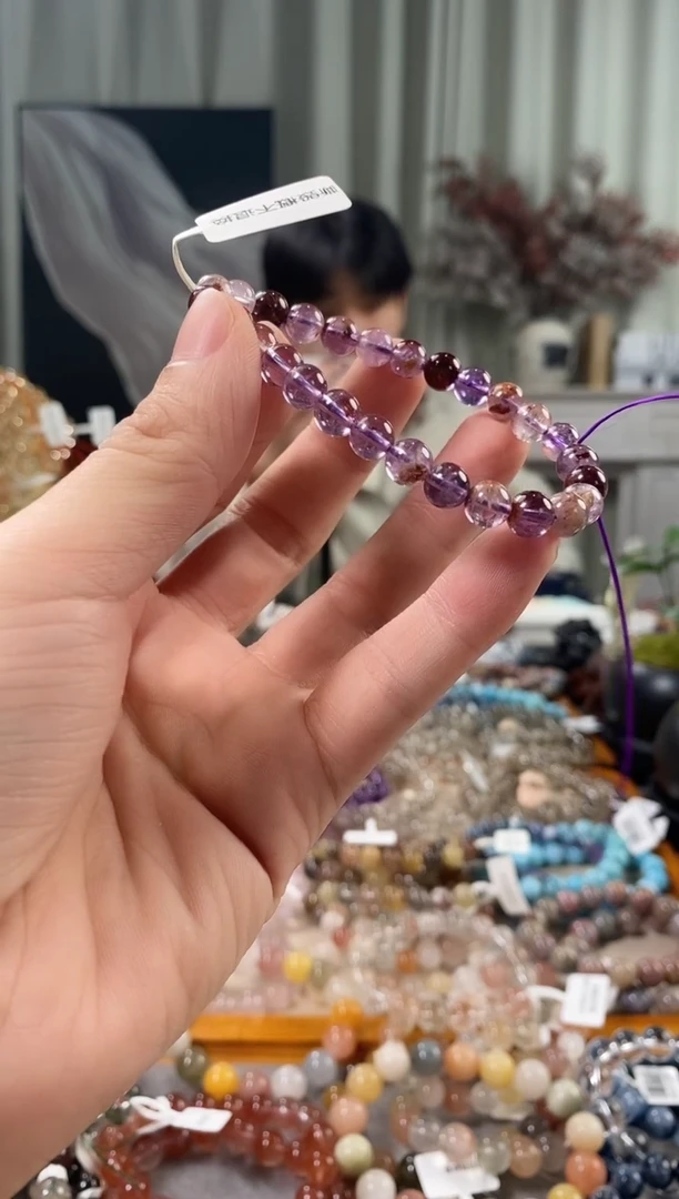 未镶嵌手链水晶紫幽灵