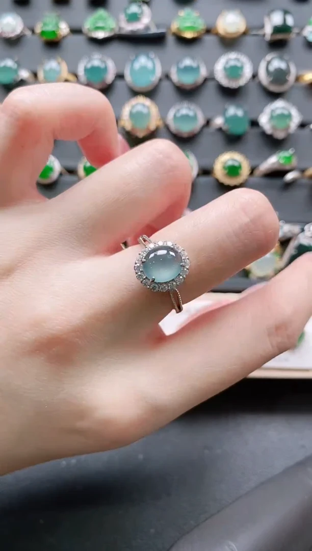 【闪购商品】翡翠戒指银S925镶嵌11111111