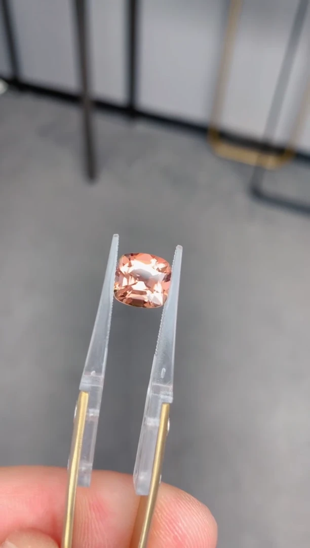 未镶嵌裸石碧玺3ct 橘粉色碧玺