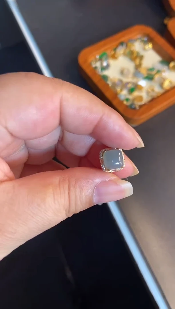 吊坠(不含链)银S925镶嵌翡翠1