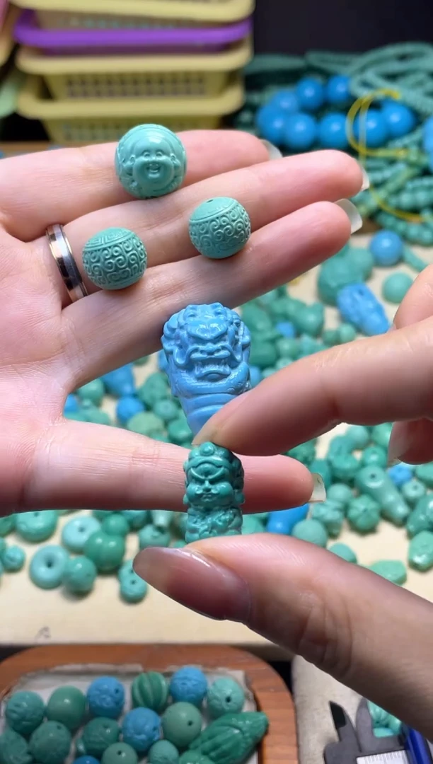 绿色立体大黑天单个