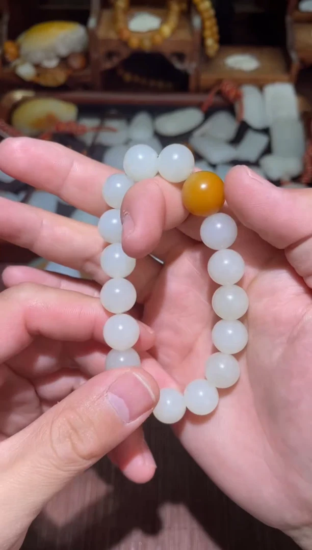 未镶嵌手串和田玉手串12mm