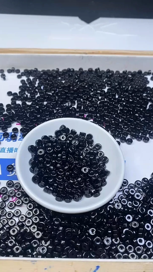 未镶嵌散珠玛瑙/玉髓A1842 黑玛瑙直切3*6mm50颗9.9元