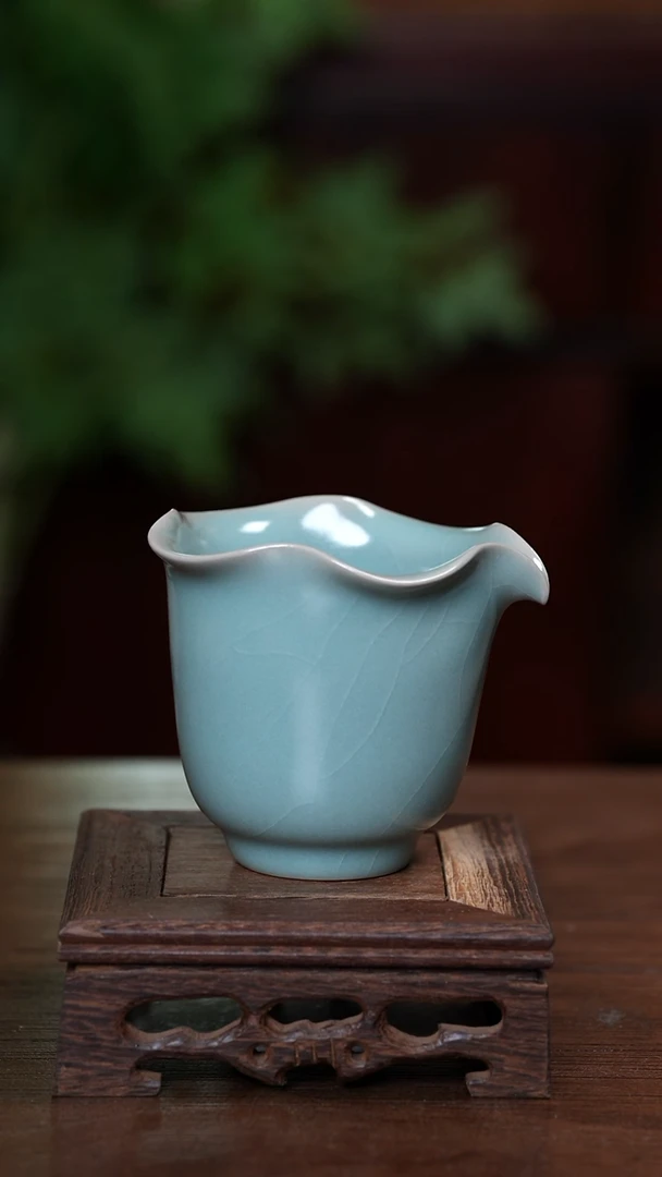 【闪购商品】宝丰清凉寺原产地汝瓷花口公道