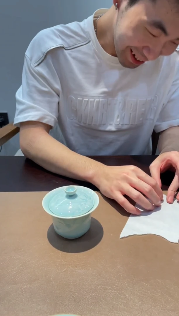 119窑承青瓷二才盖碗