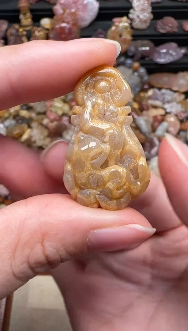 颈饰未镶嵌硅化珊瑚（珊瑚玉）241