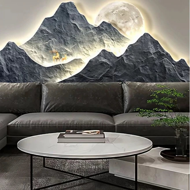 京云埭44竖版仿古手绘通用链接装饰画