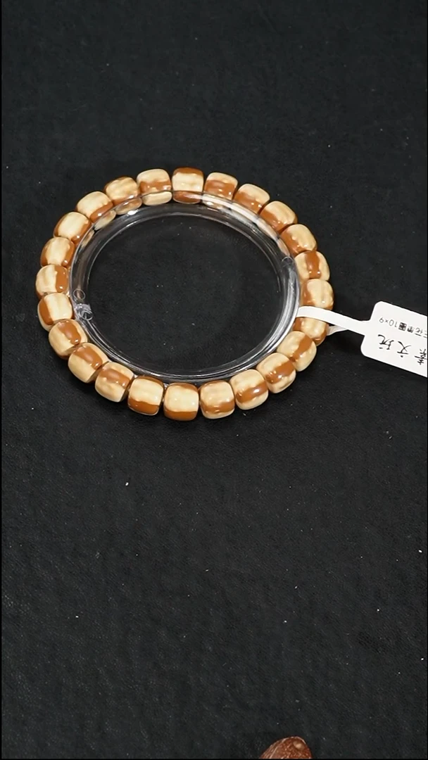 手串紫金鼠通体三花纯实心10*9mm