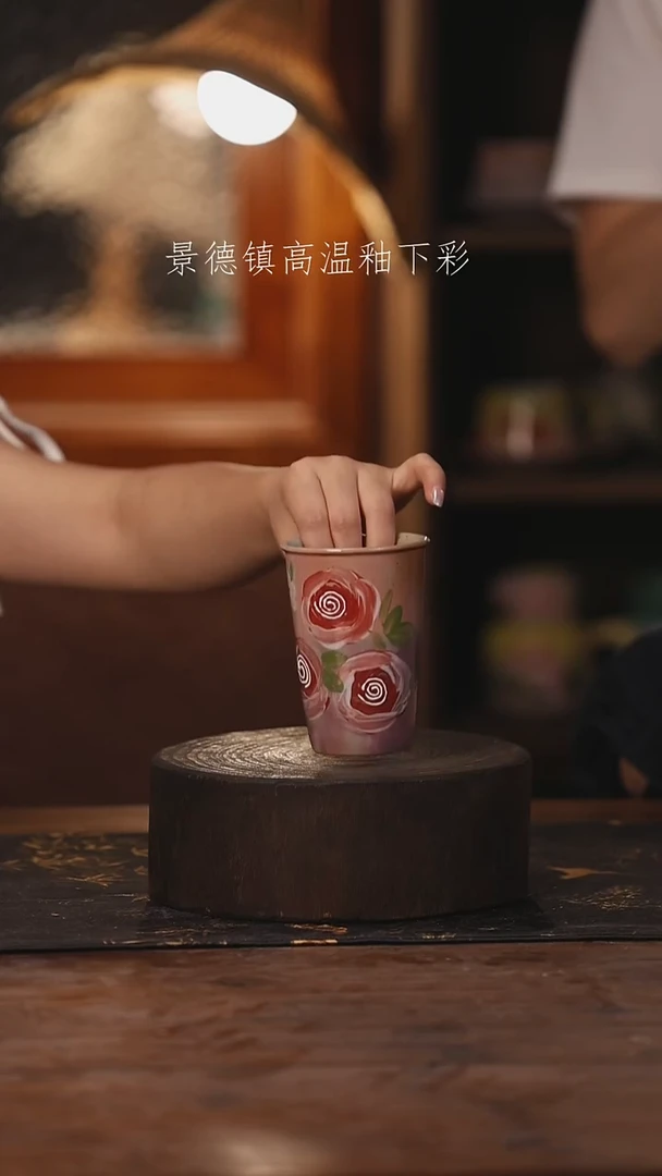 陶瓷景德镇高温釉下手绘陶瓷073