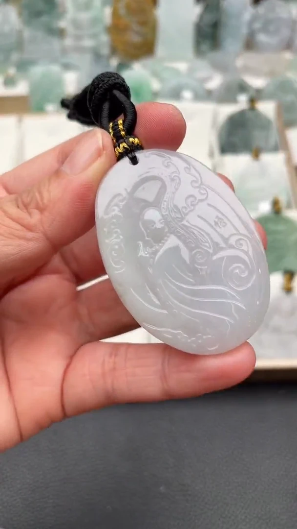颈饰未镶嵌翡翠天然缅甸翡翠A货373