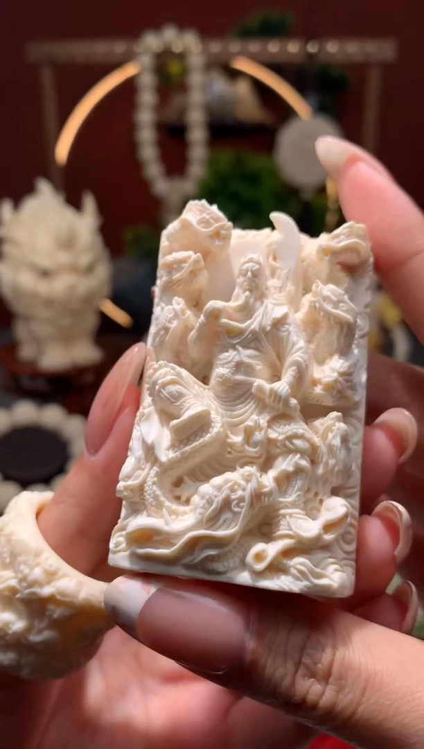 【闪购商品】菩提根/象牙果手串【重工版】九龙关二爷