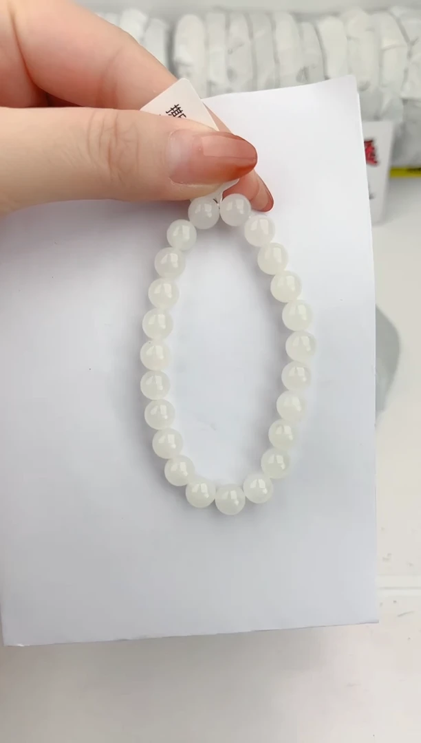 【闪购商品】未镶嵌和田玉手链1颜色微差无瑕疵
