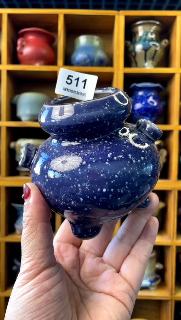 【闪购商品】陶511 内口4.5【喵喵团圆多肉盆】