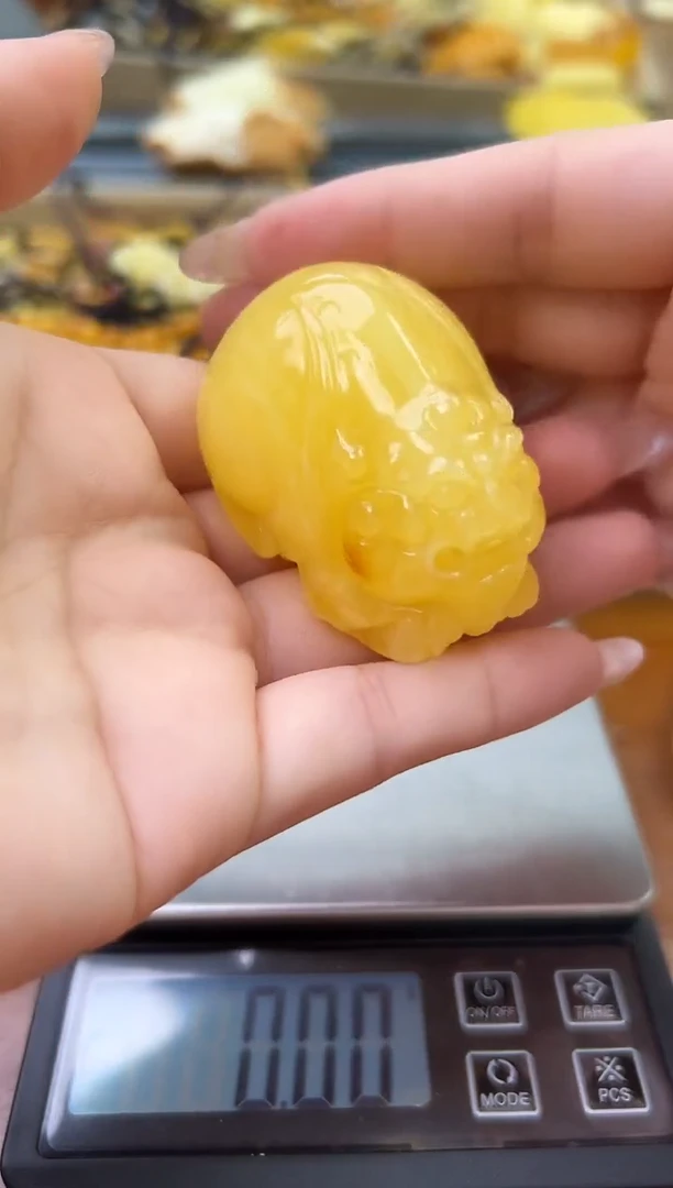 未镶嵌蜜蜡裸石琥珀蜜蜡吊坠