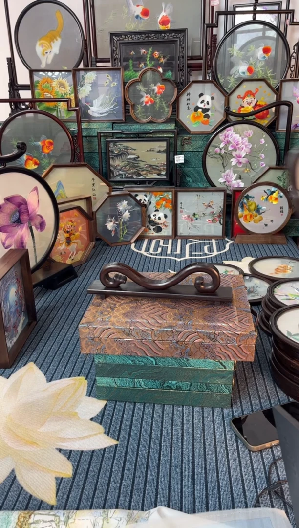 刺绣刺绣双面绣摆件