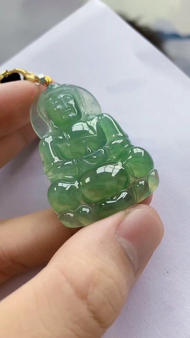未镶嵌定制翡翠4688bb-毛货挂件39