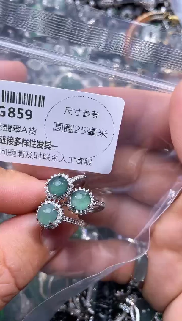 【闪购商品】翡翠颈饰未镶嵌G859戒指 多样性发其一