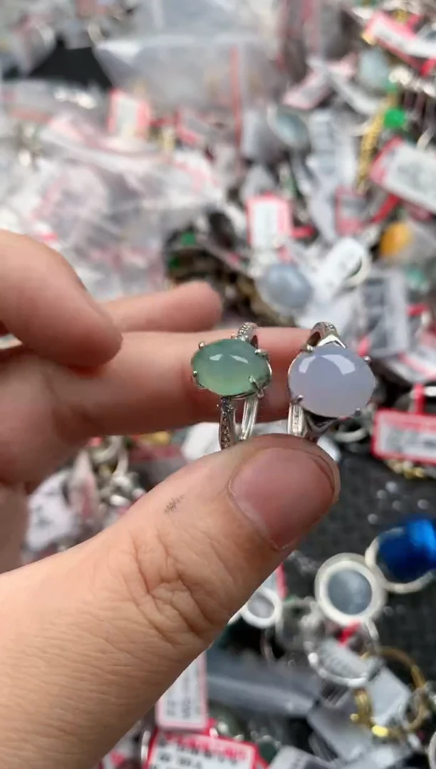 银S925镶嵌戒指翡翠55555   4