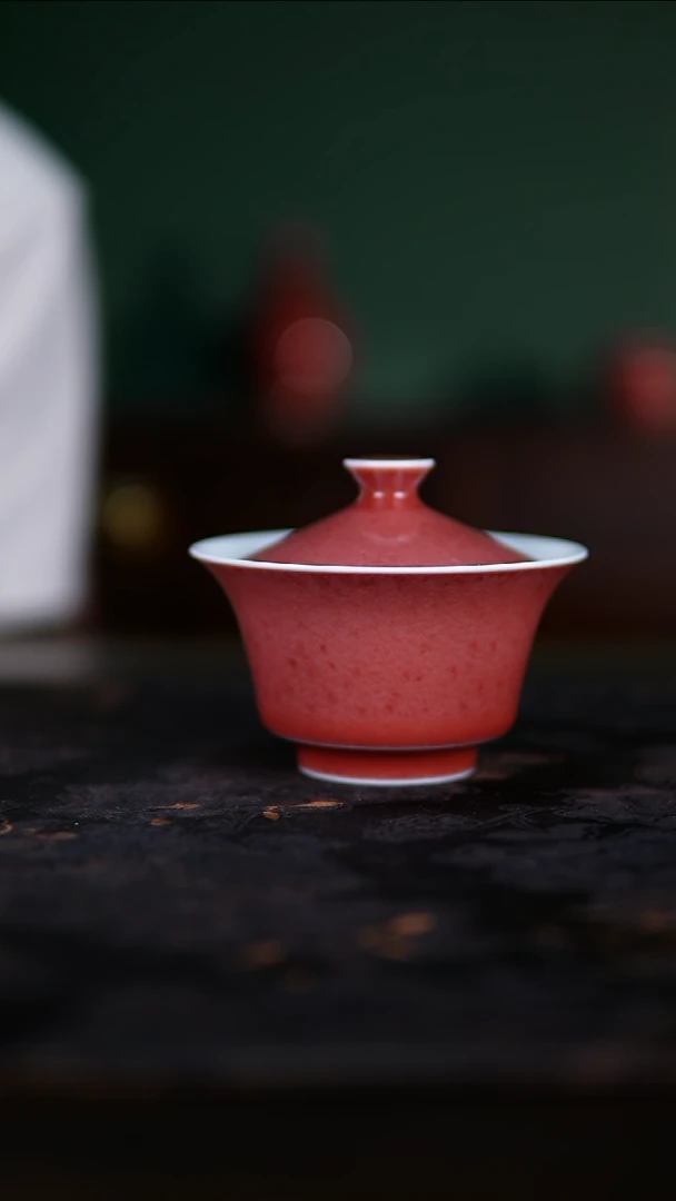 杯子景德镇纯手工陶瓷豇豆红