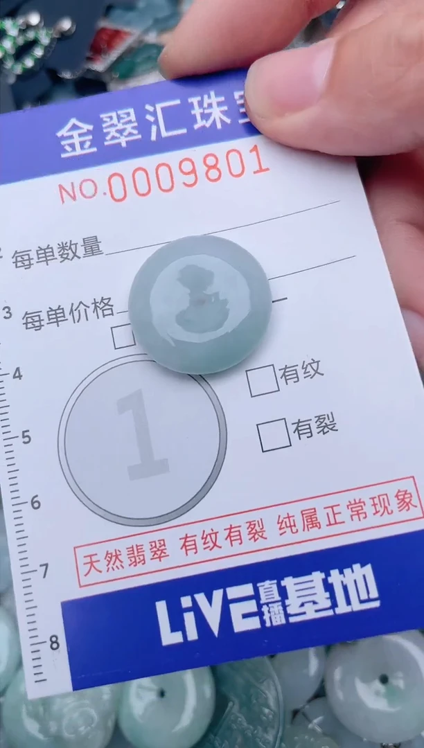 翡翠未镶嵌颈饰9801