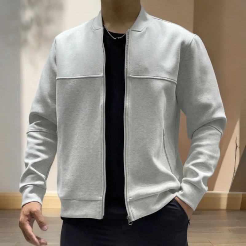 汤米芙兰可男士长袖夹克春秋休闲开衫百搭潮流拉链外套棒球领韩版