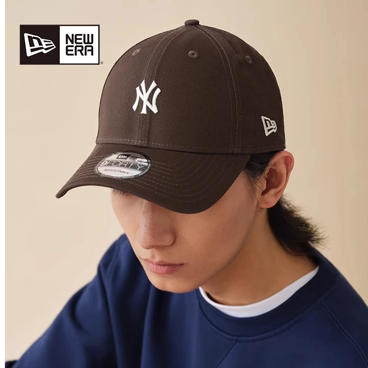 New Era x MLB 春夏遮阳新款MLB棒球帽复古NY刺绣硬顶弯檐帽子940