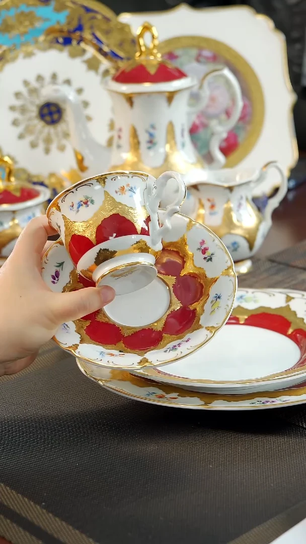 【闪购商品】瓷片200cc咖啡杯碟 福利价微瑕