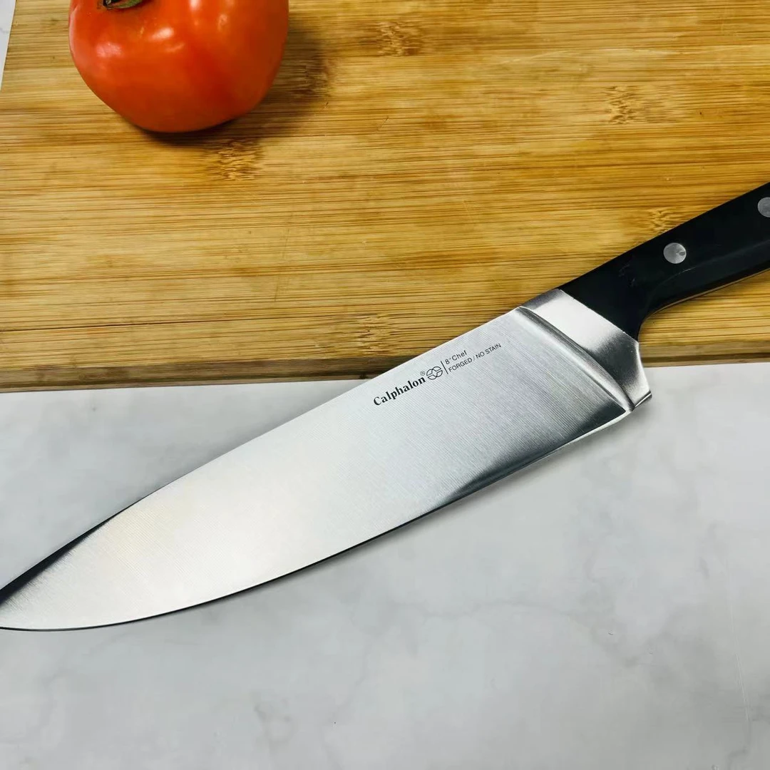 不锈钢家用厨师刀西式厨房切瓜果锋利削皮水果刀厨房用瓜果刀871