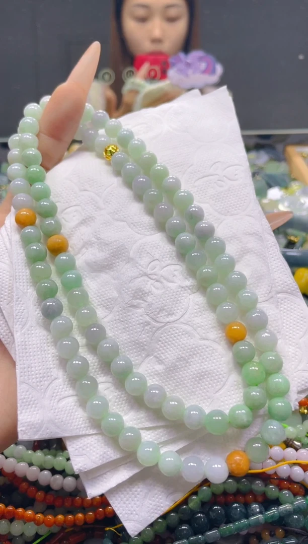 颈饰未镶嵌翡翠7MM