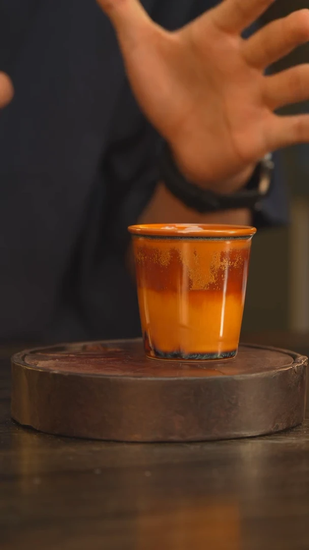 杯13柴房陶瓷柴烧可乐杯