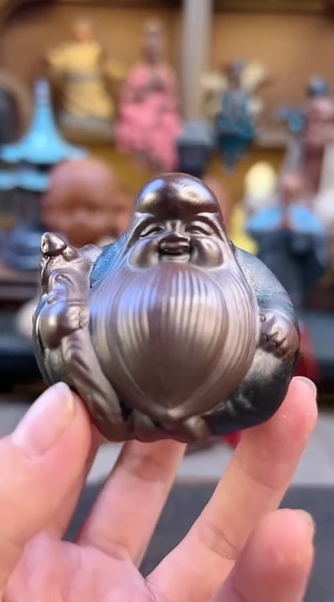 紫砂茶宠器闵茶宠摆件