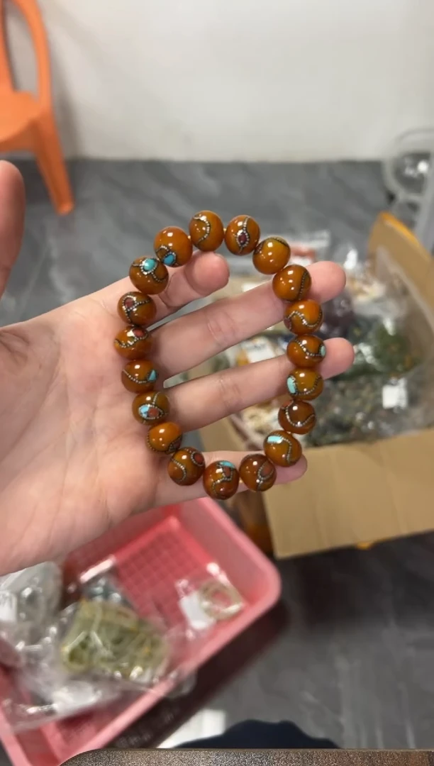 手链蜜蜡未镶嵌蜜蜡手串[多样发其一]