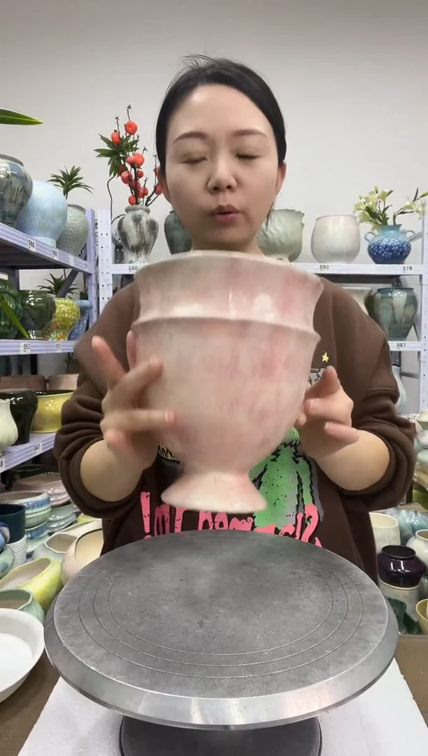 12.25陶瓷花盆直播链接高.  20    口16