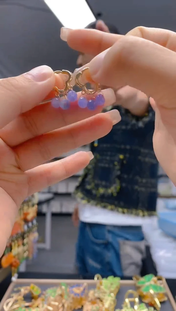 【闪购商品】翡翠耳饰合金355翡翠耳包