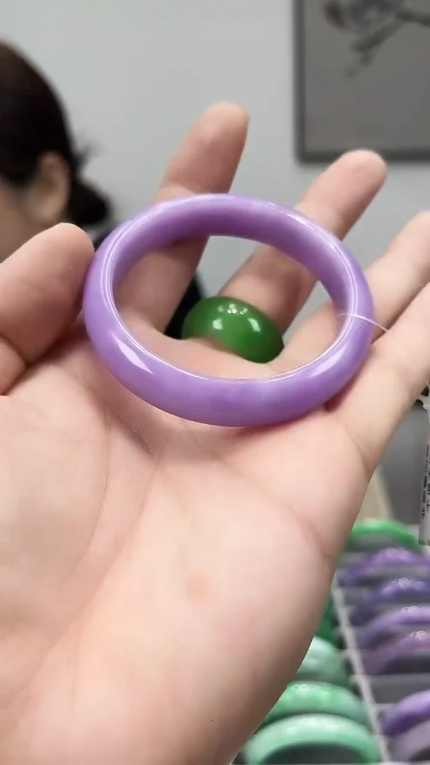 【闪购商品】砖雕s66 紫罗兰手镯 圈口54