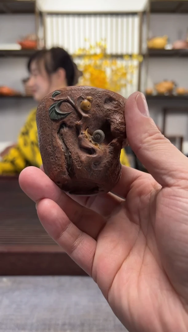 【闪购商品】紫砂茶壶老段泥蜗牛主人杯