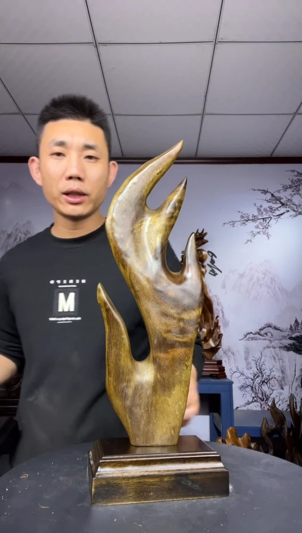 金丝楠木雕款南****林金丝楠木工艺品摆件