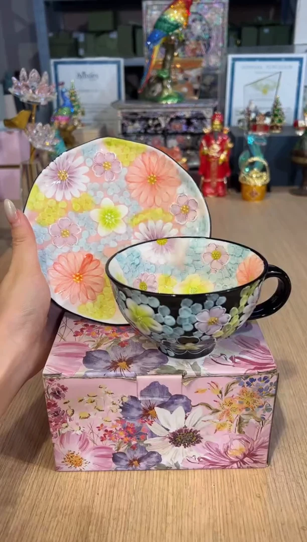 【闪购商品】杯83粉黛一杯一碟