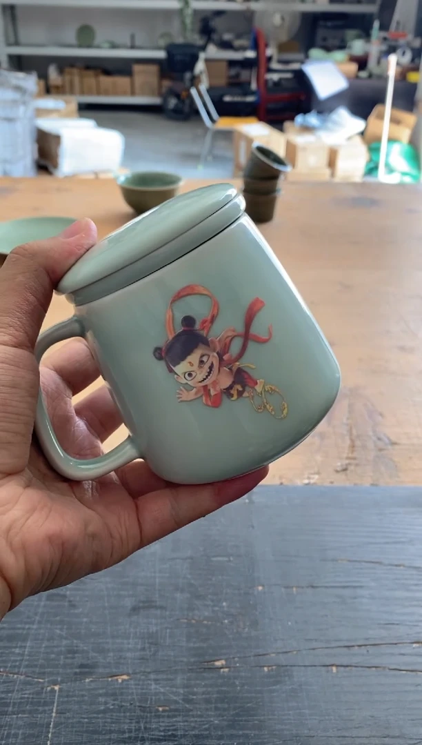 素面茶漏杯瑕疵一只