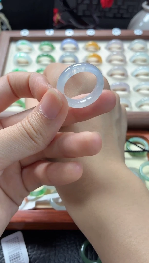 未镶嵌定制翡翠圈口18号  48小时鉴赏期
