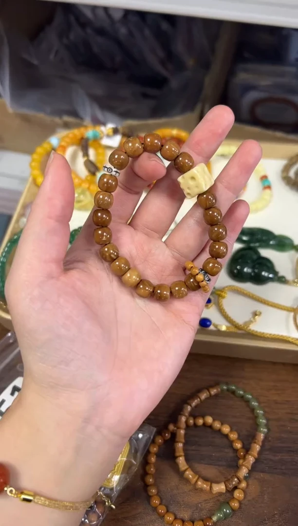 吊坠库克未镶嵌库克桶珠金膏奶酪款手链[2290]