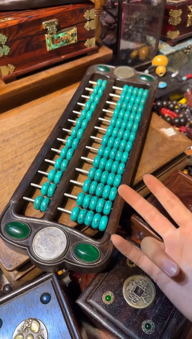 木算盘绿汉镶嵌