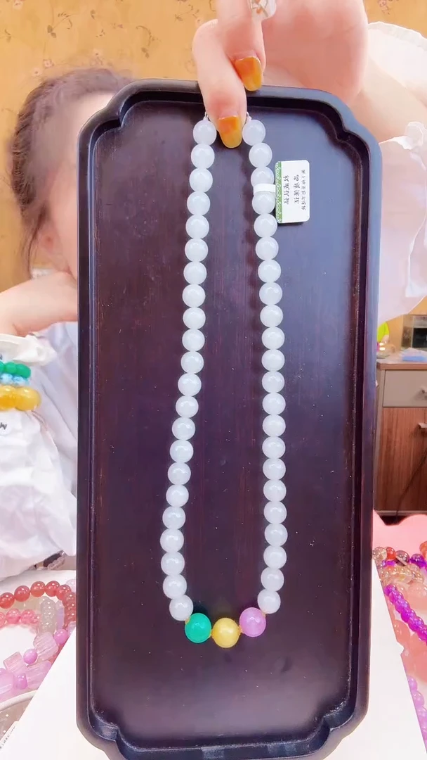 颈饰未镶嵌和田玉5131项链约10MM