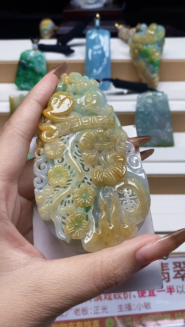 颈饰未镶嵌翡翠翡翠A货