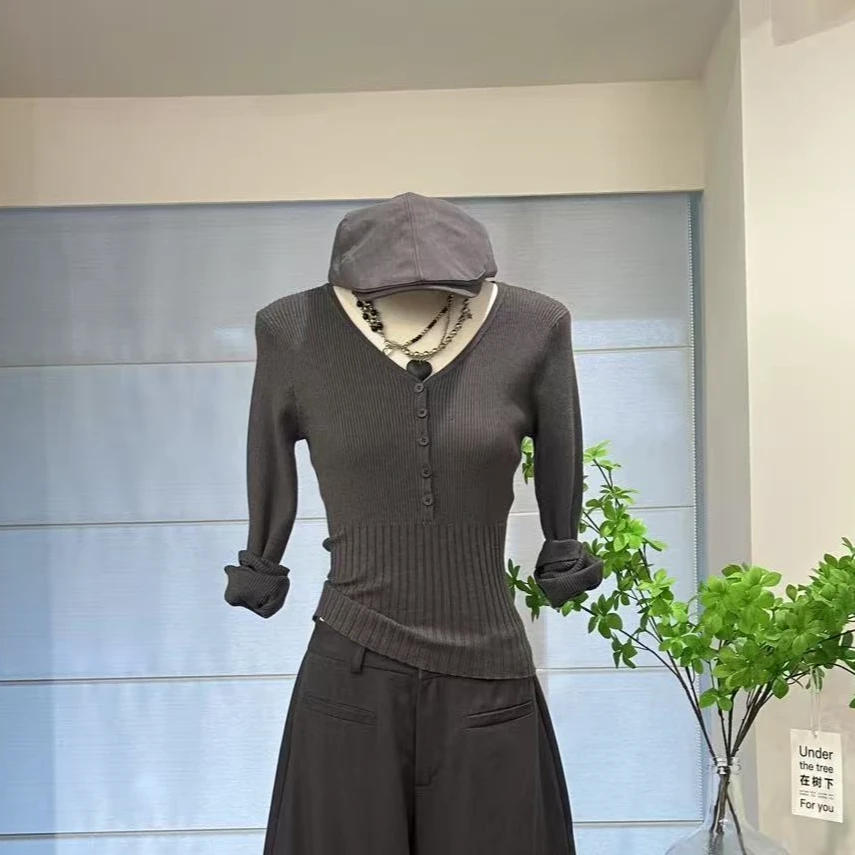 【美一整秋】韩系高级感修身显瘦上衣-48143