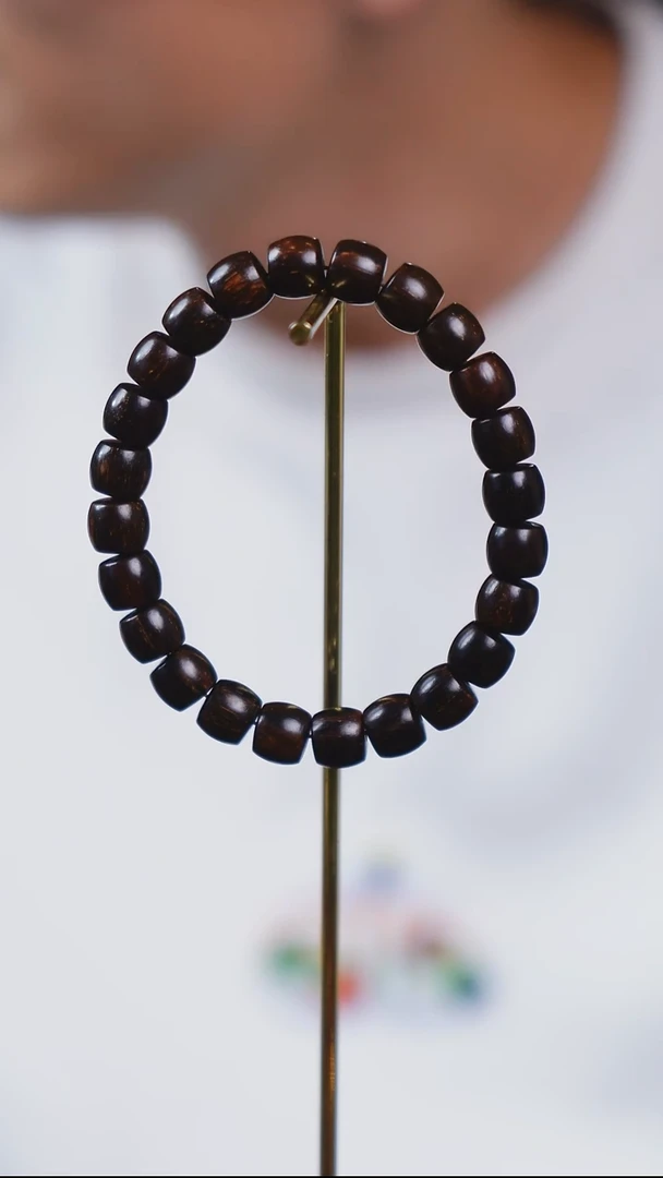 贡木手串/手链SG024 巴布亚贡木黑油单圈手串
