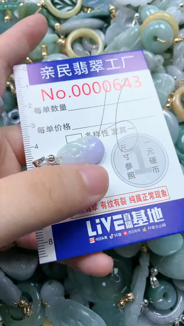 翡翠未镶嵌吊坠(不含链)643