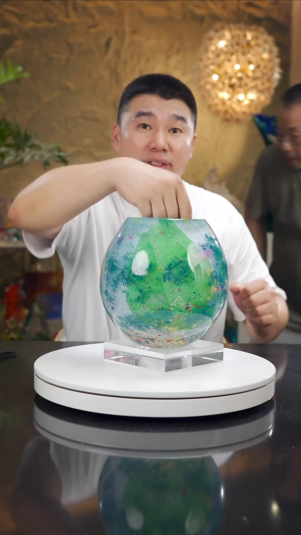 摆件福利设计款莫奈花瓶（微瑕）